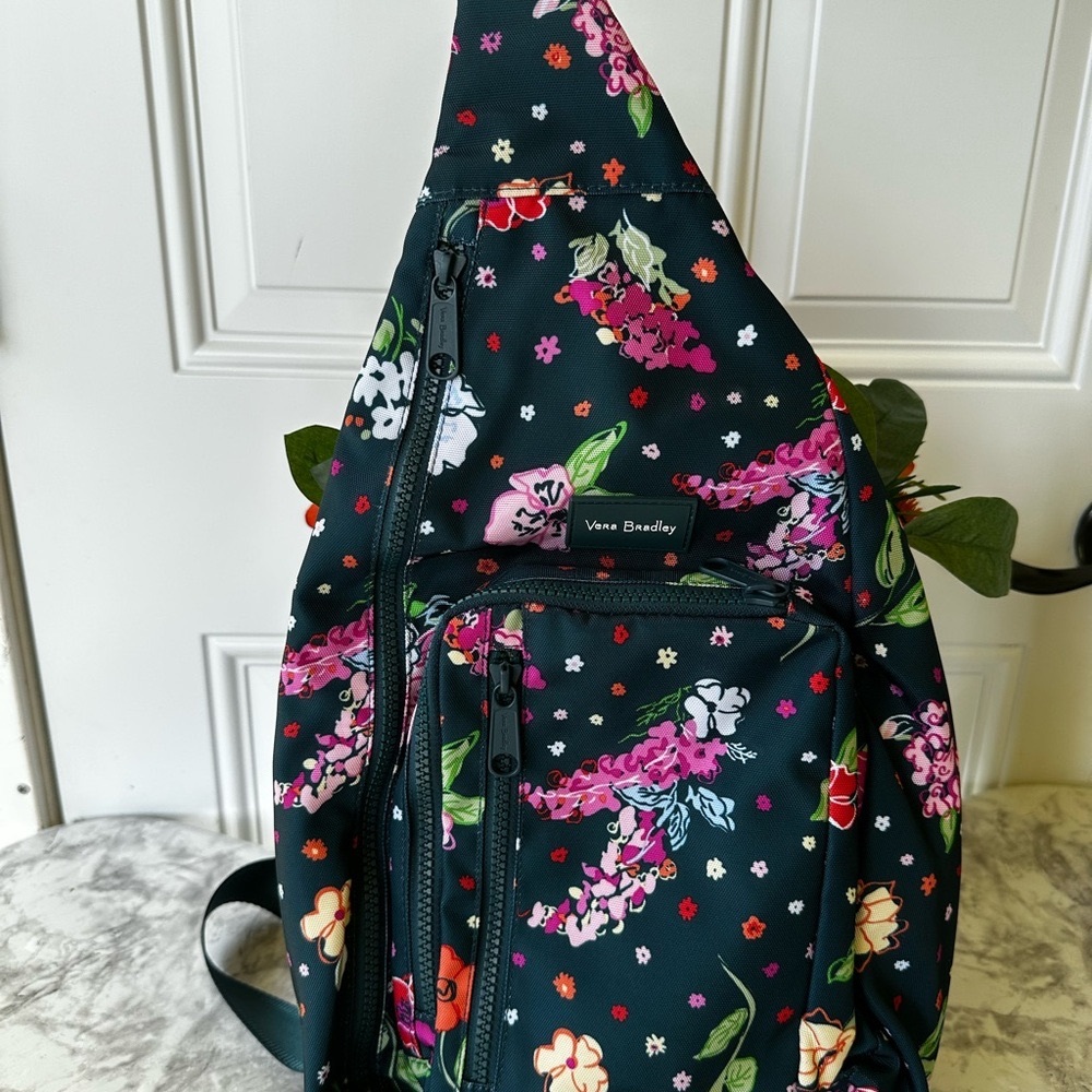 Vera Bradley Sling Backpack Floral Design (New Without tags)
